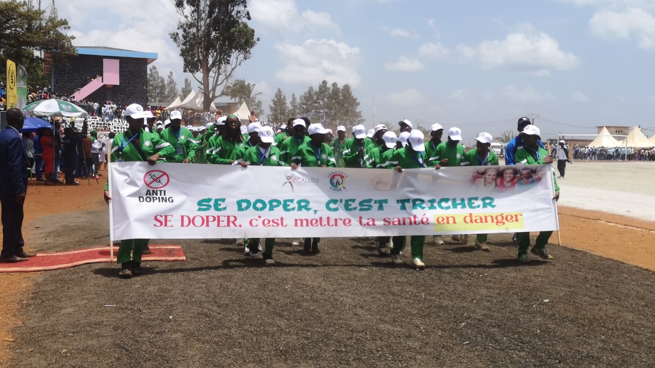 26ème édition des finales nationales des jeux de la Fédération Nationale des Sports Scolaires (FENASSCO) Ligue « A »  Bafoussam – Bagangté 2026 : La Lutte antidopage était présente.